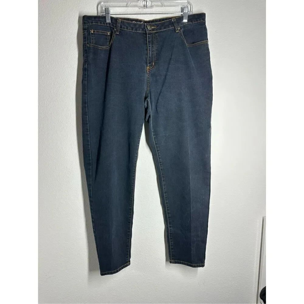 Touch Me Women’s Skinny Jeans Dark Blue Size 20